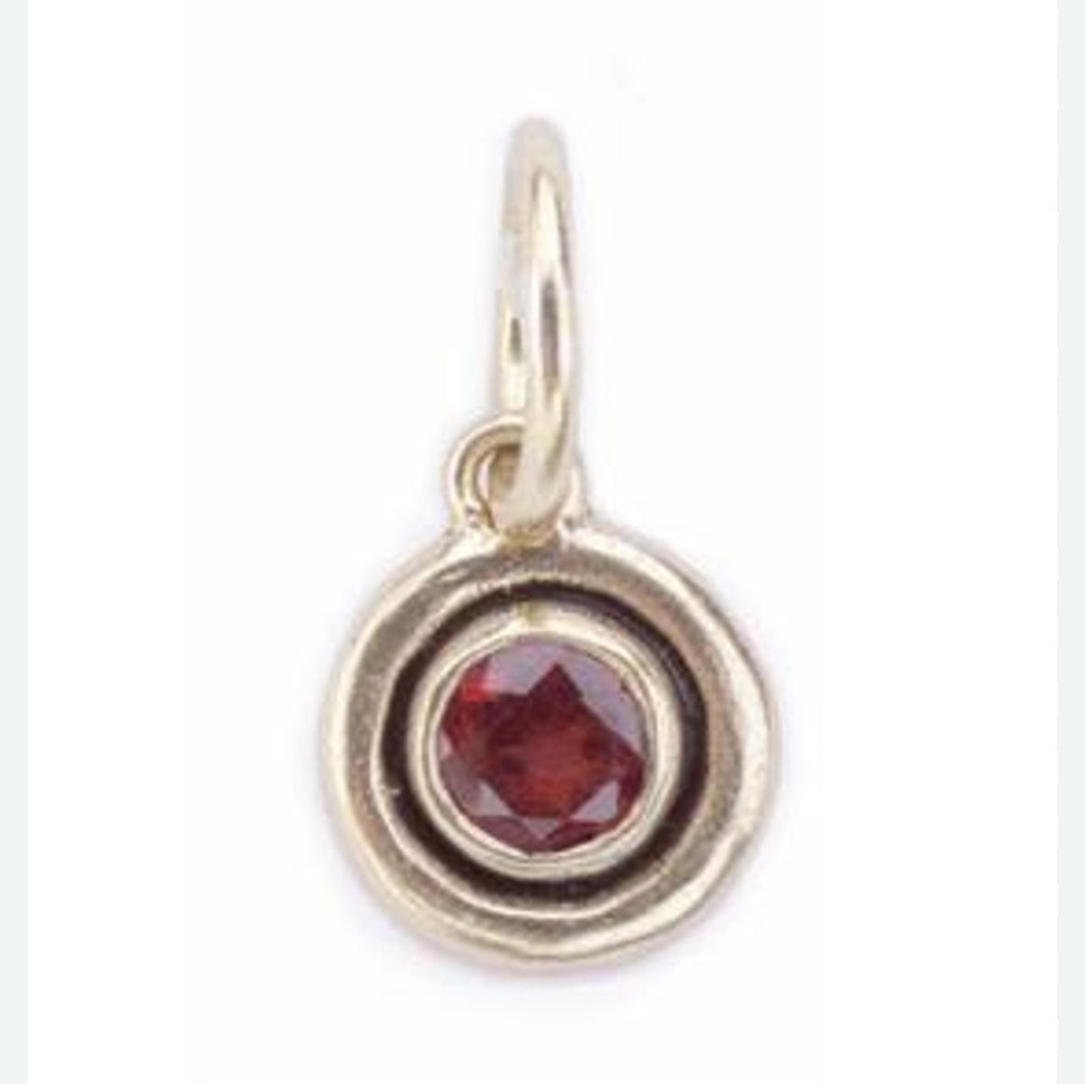 ⭐️ NWT - Waxing Poetic Foundation Stone January Birthstone Charm Sterling 925 ⭐️
